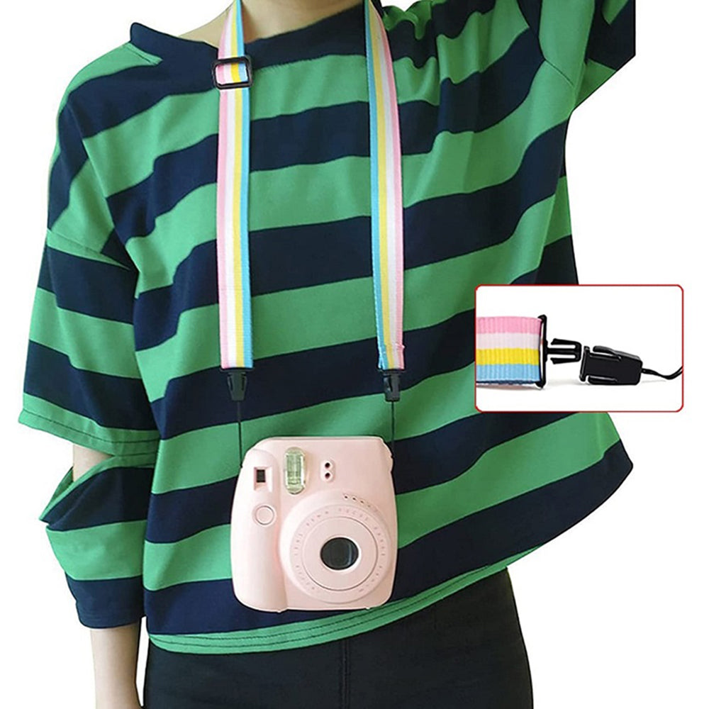 Desktop / Hanging 3-inch Photo Frame Sticker with Shoulder Strap for Fujifilm Instax Camera Desktop / Hanging 3-inch Photo Frame Sticker with Shoulder Strap for Fujifilm Instax Camera